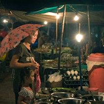 luang prabang night market, laos